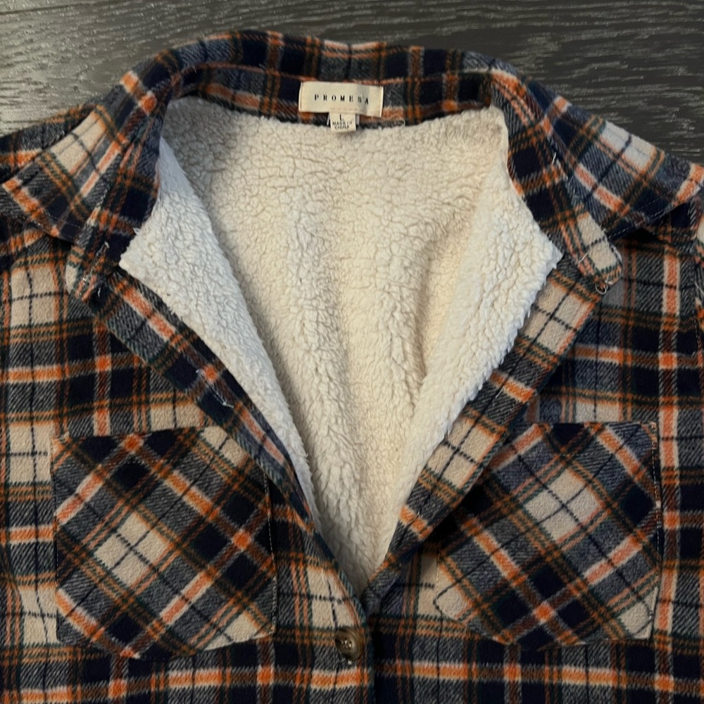 Fleece Lined Flannel Shacket